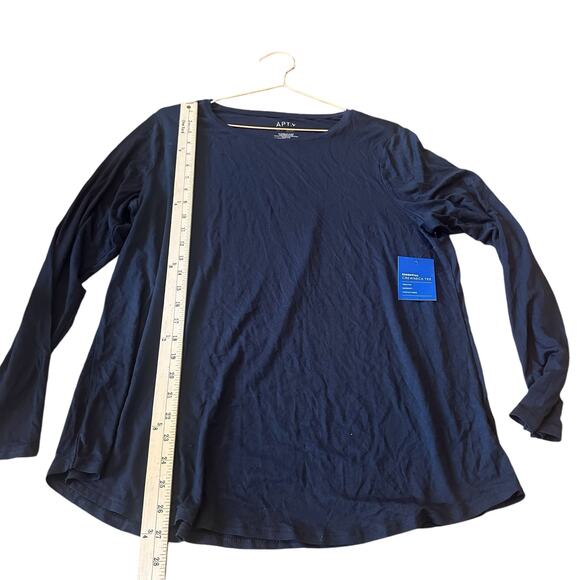 Apt 9 long sleeved soft mineral black top size XL - Picture 5 of 6